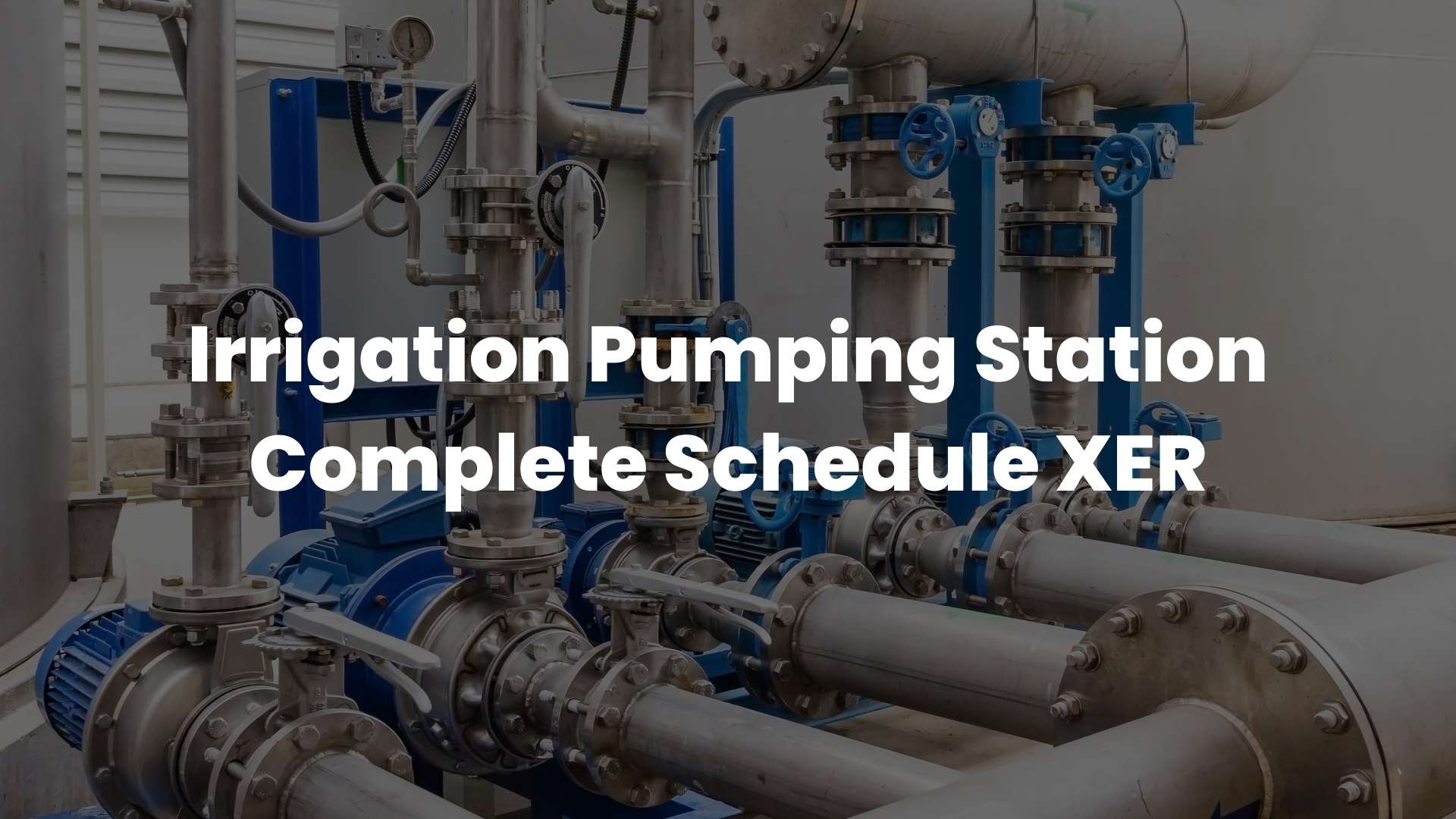 Irrigation Pumping Station Complete Schedule XER