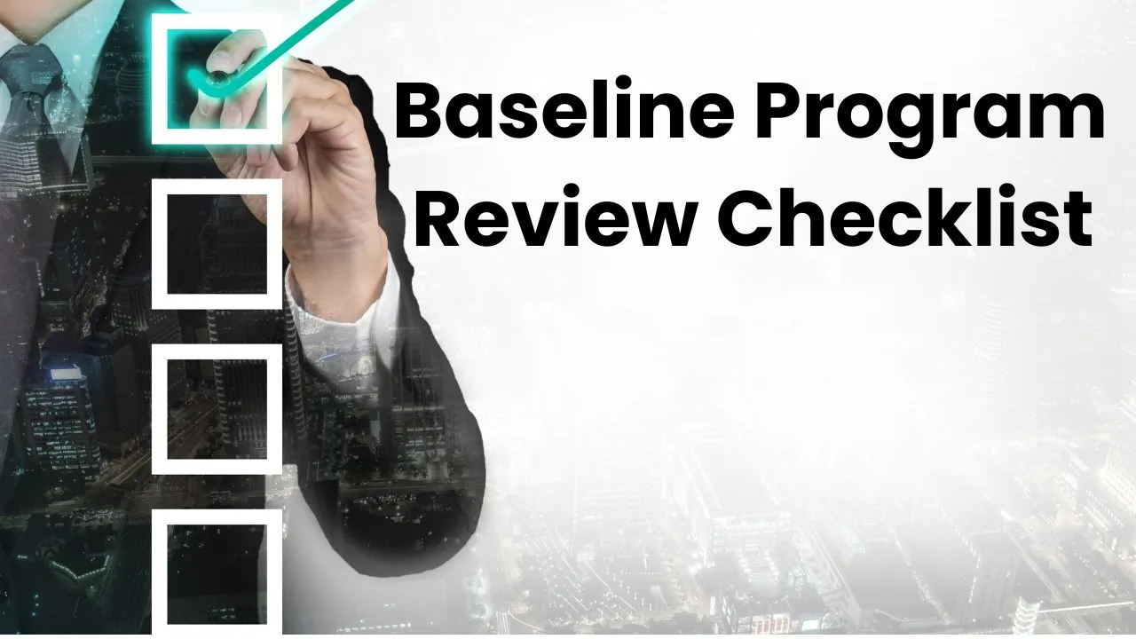 Baseline Programme Review Checklist Softedemy