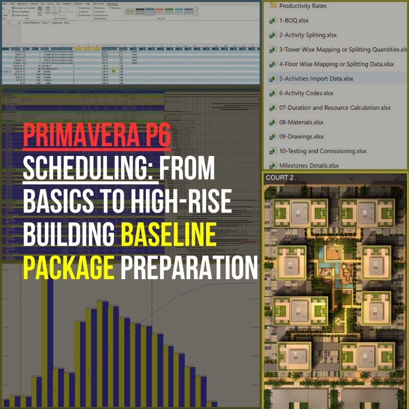 Primavera P6 Scheduling From Basics to High Rise Building Baseline Package Preparation